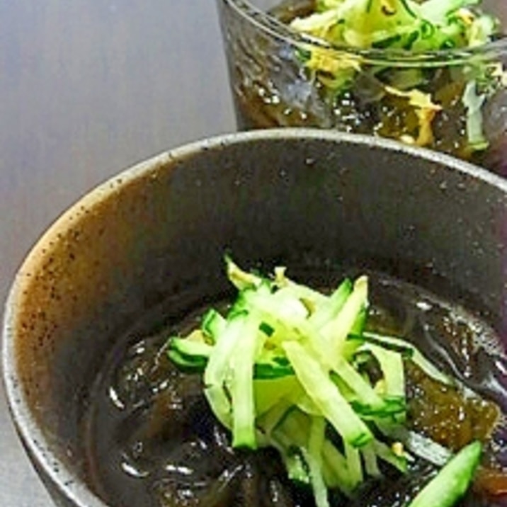 ダシいらず!夏はコレでしょ!三杯酢のもずく酢。